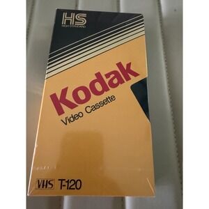 New Sealed Vintage Kodak High Standard VHS T-120 Cassette Tape
